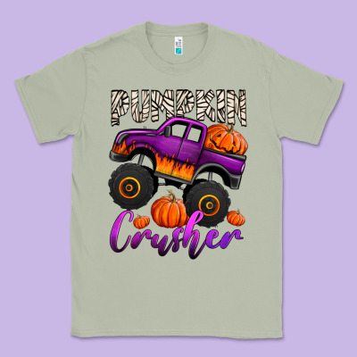 Pumpkin Crusher Monster Truck Classic Tee Designed By Jasminsmagicworld