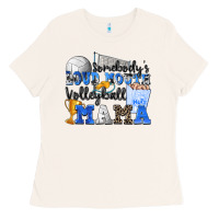Bone somebody's loud mouth volleyball mama Ladies Tee - Zillion Design Studio
