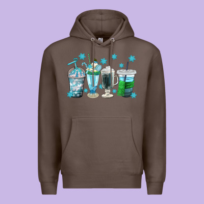 Winter Coffee Cup Premium Hoodie Designed By Texasbilliewilder