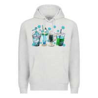 Dove Grey winter coffee cup Premium Hoodie - texasbilliewilder