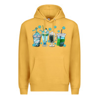 Mustard winter coffee cup Premium Hoodie - texasbilliewilder