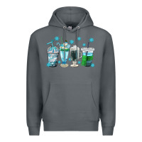 Rock winter coffee cup Premium Hoodie - texasbilliewilder
