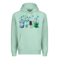 Seafoam winter coffee cup Premium Hoodie - texasbilliewilder