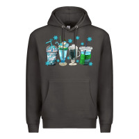 Smoke winter coffee cup Premium Hoodie - texasbilliewilder