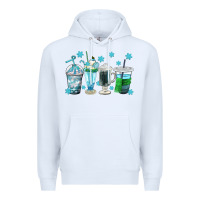 White winter coffee cup Premium Hoodie - texasbilliewilder