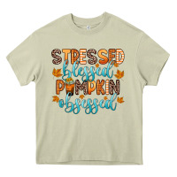 Mossy stressed blessed pumpkin obsessed Heavy Core Tee - Zillion Design Studio