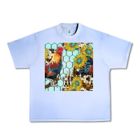 Grape Ice western rooster seamless pattern Urban Heavy Tee - BundleAndBundleShop