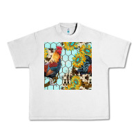 Lunar Rock western rooster seamless pattern Urban Heavy Tee - BundleAndBundleShop