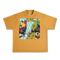 Peanut Butter western rooster seamless pattern Urban Heavy Tee - BundleAndBundleShop