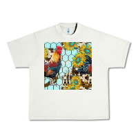 Pistachio western rooster seamless pattern Urban Heavy Tee - BundleAndBundleShop