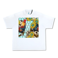 White western rooster seamless pattern Urban Heavy Tee - BundleAndBundleShop
