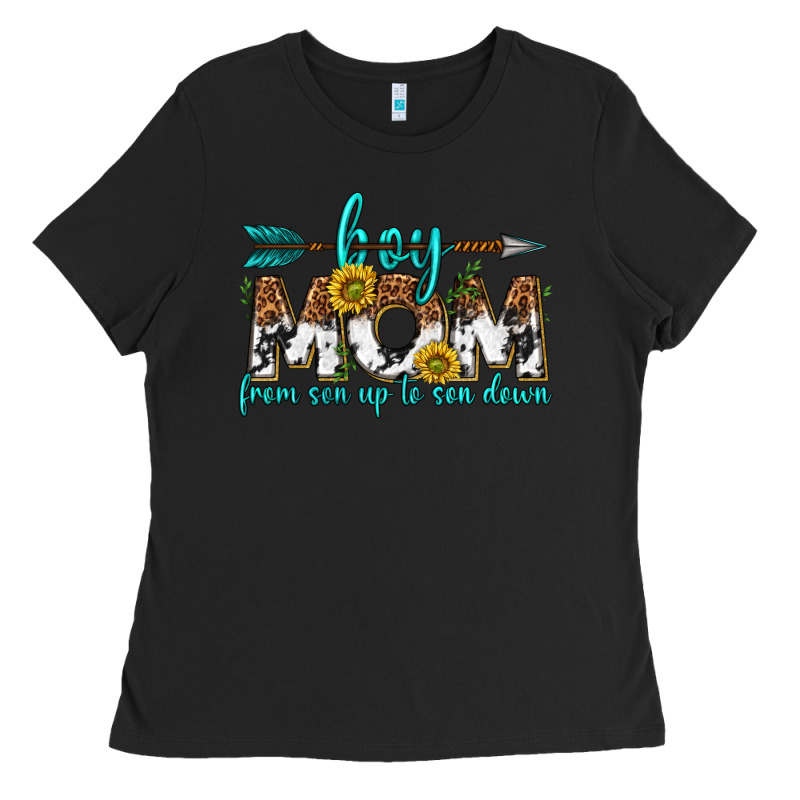 Boy Mom From Son Up To Son Down  Western Ladies Tee by texasbilliewilder | Teevron