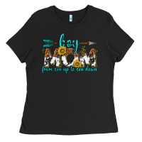 Black boy mom from son up to son down  western Ladies Tee - texasbilliewilder