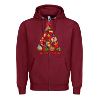 Burgundy tis the season mexican christmas Zipper Hoodie - MaliasSmallBusiness