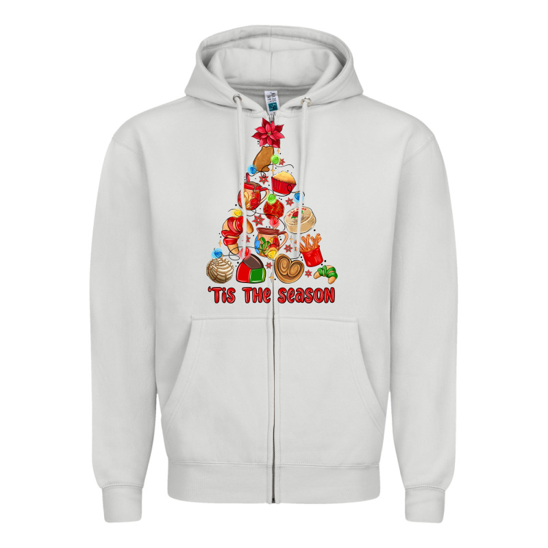 Tis The Season Mexican Christmas Zipper Hoodie by MaliasSmallBusiness | Teevron