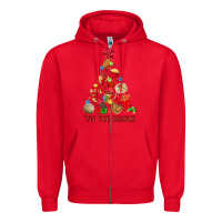 Red tis the season mexican christmas Zipper Hoodie - MaliasSmallBusiness