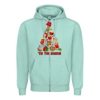Seafoam tis the season mexican christmas Zipper Hoodie - MaliasSmallBusiness