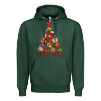 Sports Green tis the season mexican christmas Zipper Hoodie - MaliasSmallBusiness