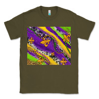 Army Green mardi gras fleur delis leopard and cowhide Classic Tee - AdoDesignShop