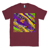 Burgundy mardi gras fleur delis leopard and cowhide Classic Tee - AdoDesignShop