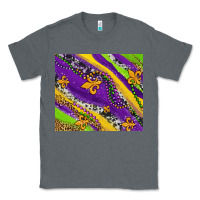 Charcoal Heather mardi gras fleur delis leopard and cowhide Classic Tee - AdoDesignShop