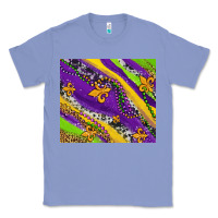 Colony Blue mardi gras fleur delis leopard and cowhide Classic Tee - AdoDesignShop