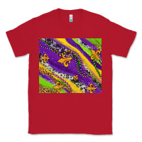 Red mardi gras fleur delis leopard and cowhide Classic Tee - AdoDesignShop