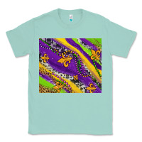 Seafoam mardi gras fleur delis leopard and cowhide Classic Tee - AdoDesignShop