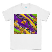 White mardi gras fleur delis leopard and cowhide Classic Tee - AdoDesignShop