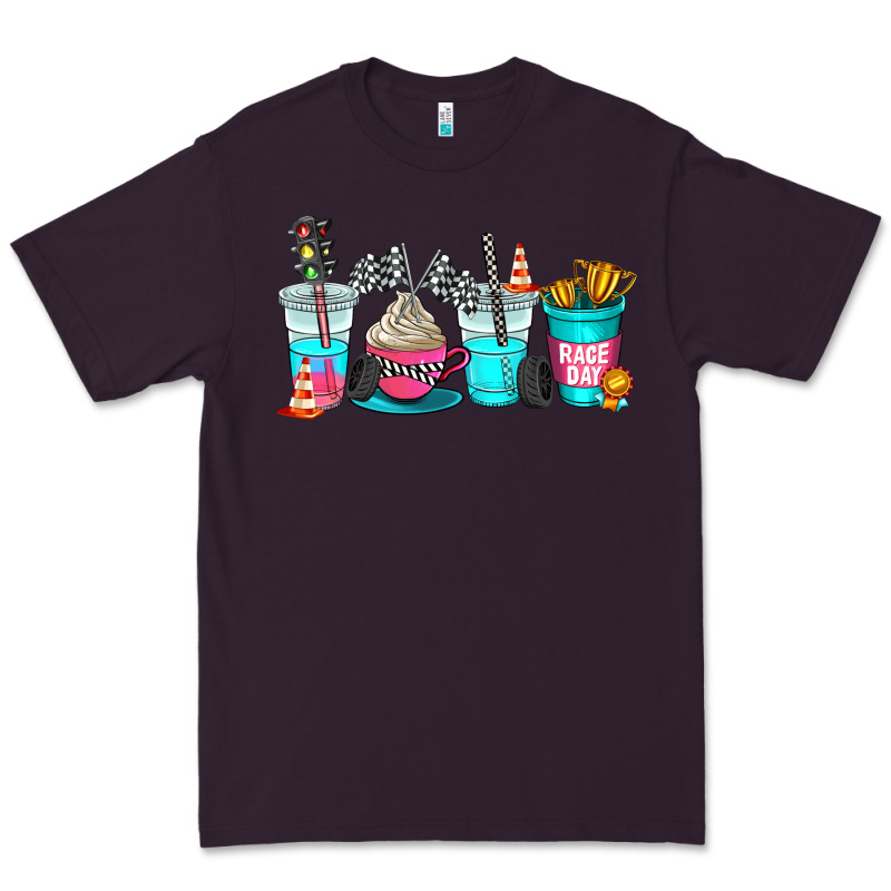 Race Day Coffe Cup Premium Tee by AdoDesignShop | Teevron