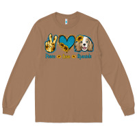 Toasted Coconut Peace Love Cocker Spaniel Long Sleeve Tee - Jasminsmagicworld