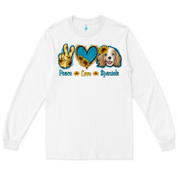 White Peace Love Cocker Spaniel Long Sleeve Tee - Jasminsmagicworld