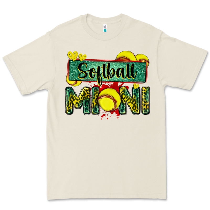 Softball Mini With Leopard Premium Tee by Zillion Design Studio | Teevron