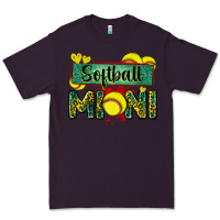 Plum softball mini with leopard Premium Tee - Zillion Design Studio