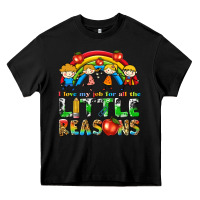 Black i love my job for all the little reasons Heavy Core Tee - texasbilliewilder