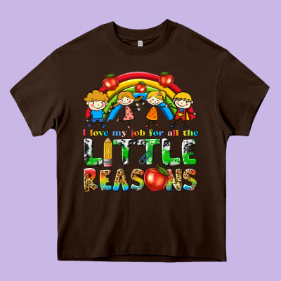 I Love My Job For All The Little Reasons Heavy Core Tee Designed By Texasbilliewilder