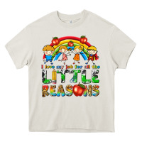 Cream i love my job for all the little reasons Heavy Core Tee - texasbilliewilder