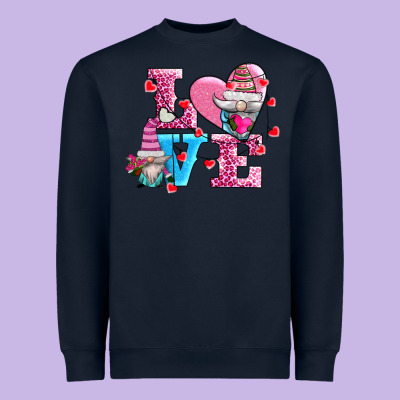 Love And Gnomes Heavyweight Sweatshirt Designed By Adodesignshop
