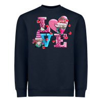 Navy love and gnomes Heavyweight Sweatshirt - AdoDesignShop