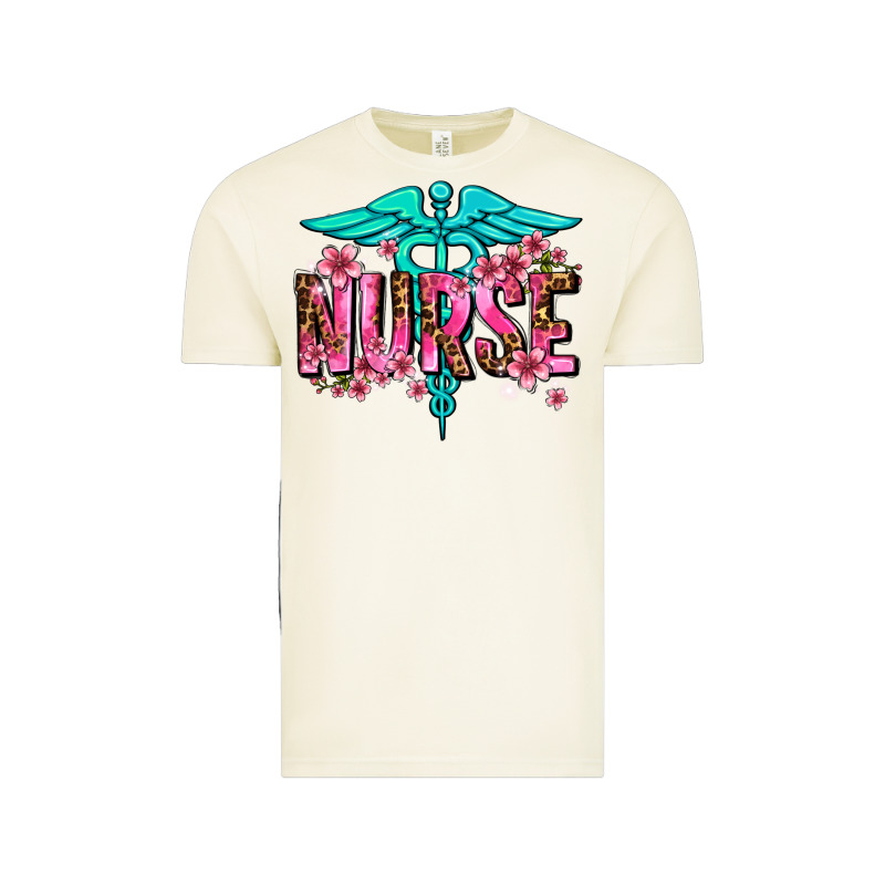 Floral Nurse Vintage Tee by AdoDesignShop | Teevron