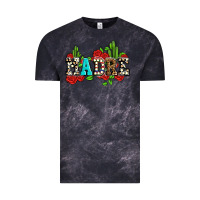 Cloud Black madre with roses and cactus Vintage Tee - AdoDesignShop