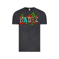 Vintage Black madre with roses and cactus Vintage Tee - AdoDesignShop