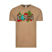 Vintage Coffee madre with roses and cactus Vintage Tee - AdoDesignShop