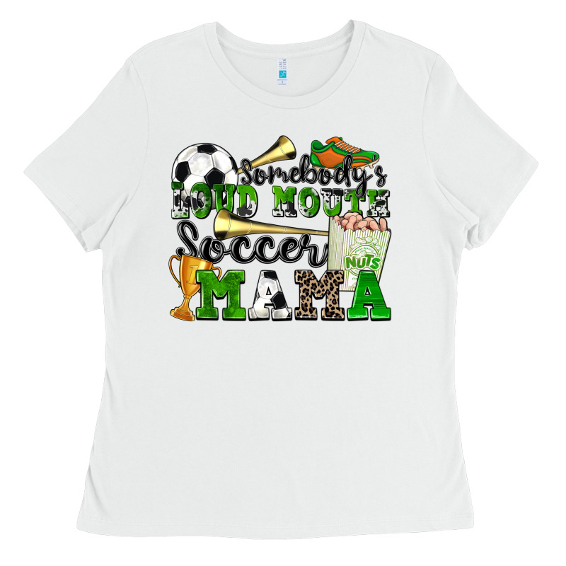Somebody's Loud Mouth Soccer Mama Ladies Tee by Zillion Design Studio | Teevron