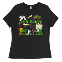 Black somebody's loud mouth soccer mama Ladies Tee - Zillion Design Studio
