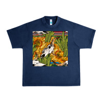 Navy western bull skull seamless pattern Urban Heavy Tee - BundleAndBundleShop