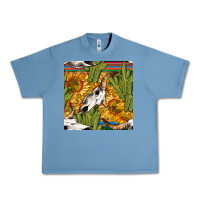 Pebble Blue western bull skull seamless pattern Urban Heavy Tee - BundleAndBundleShop