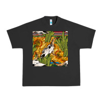 Pigment Black western bull skull seamless pattern Urban Heavy Tee - BundleAndBundleShop