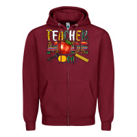 Burgundy teacher mode on Zipper Hoodie - NancyCooperArtShop