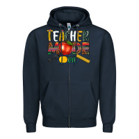 Navy teacher mode on Zipper Hoodie - NancyCooperArtShop